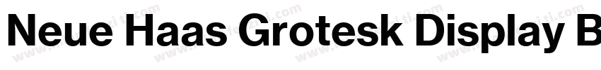 Neue Haas Grotesk Display Black字体转换